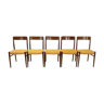 Suite de 5 chaises scandinave Niels O Moller