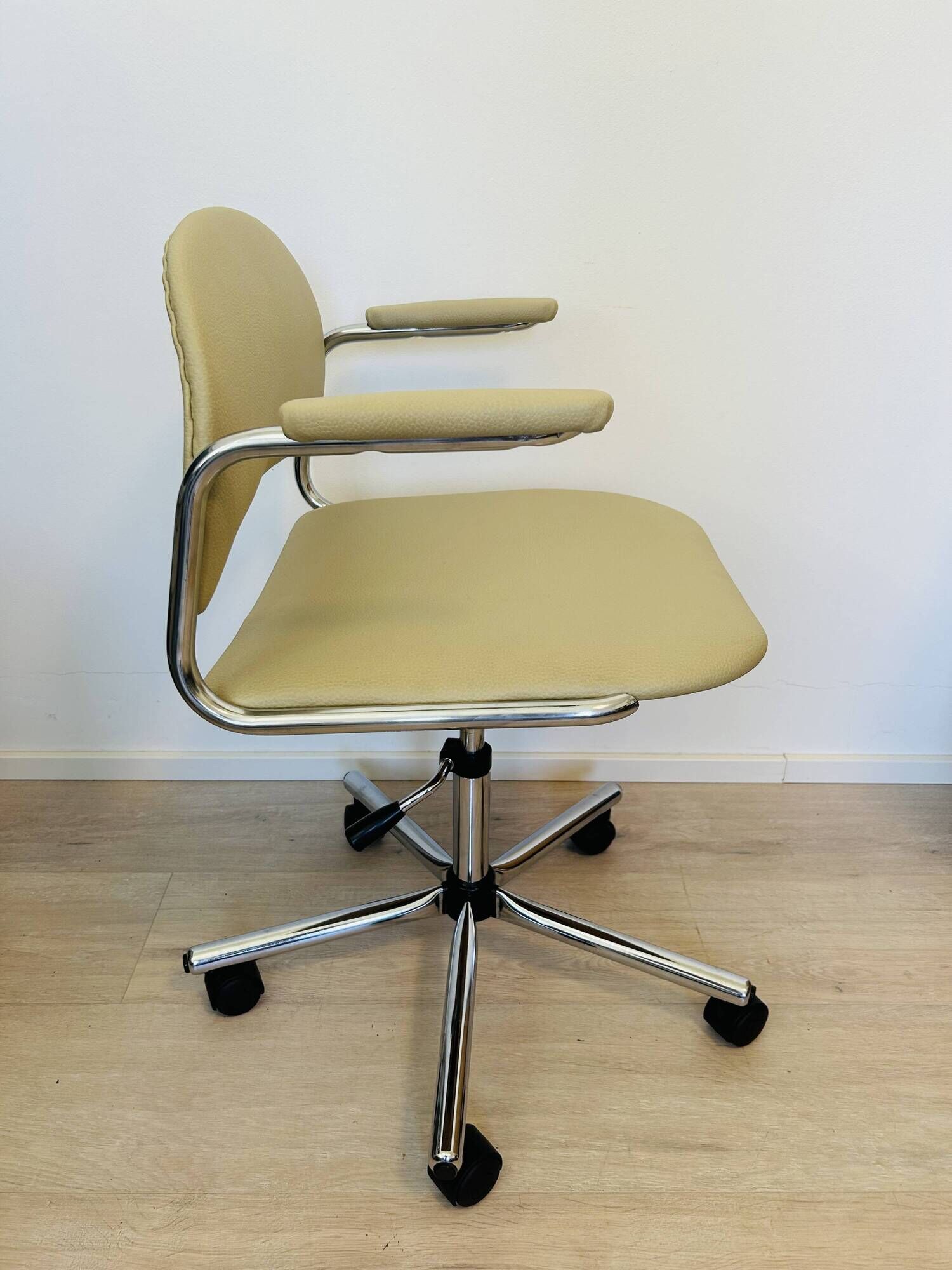 Vintage Light Olive Office Chair by Kovona Model K-107 from Czechoslovakia 1970’s