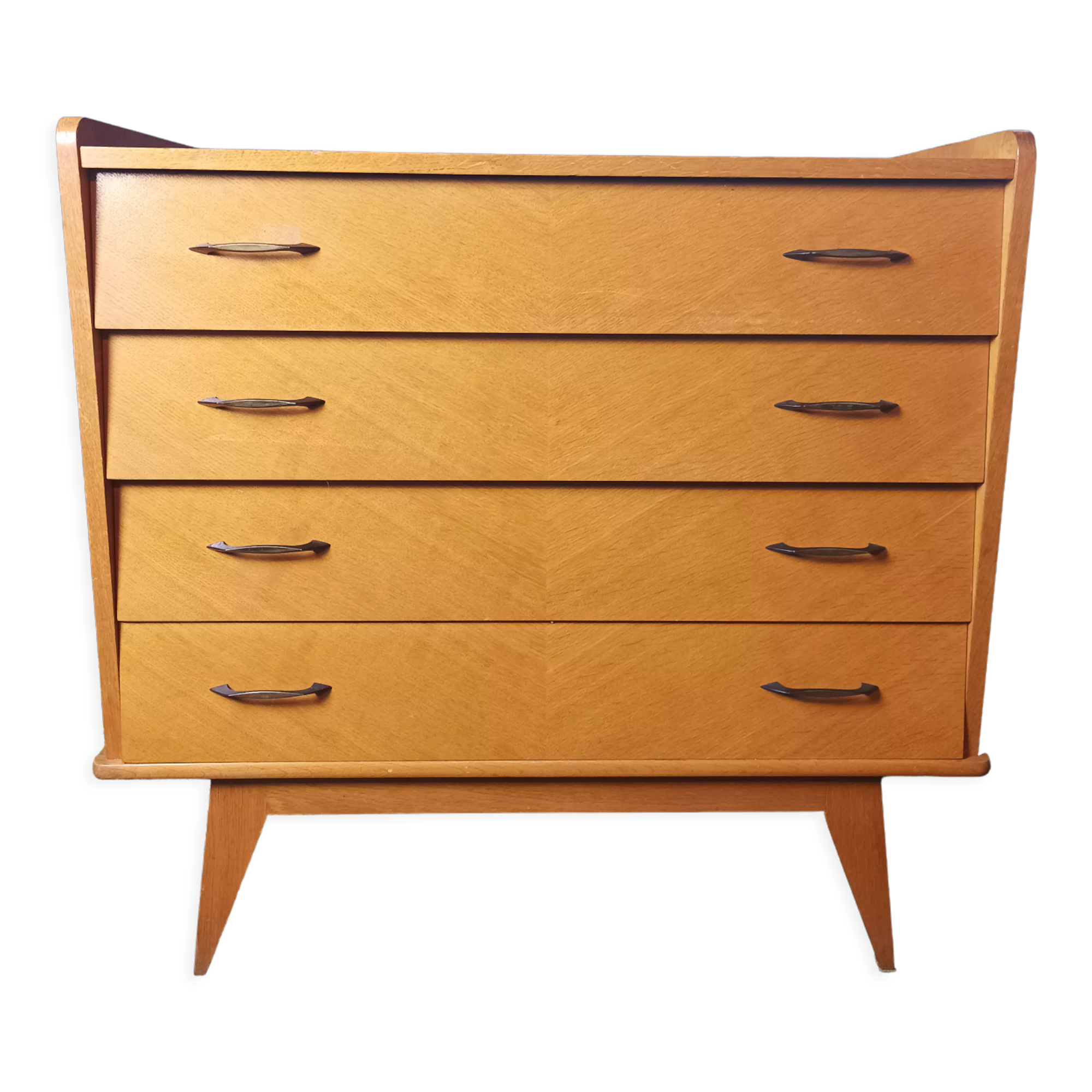 Vintage oak chest of drawers 4 drawers