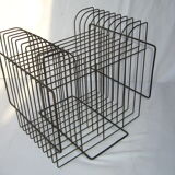 vintage metal vinyl holder