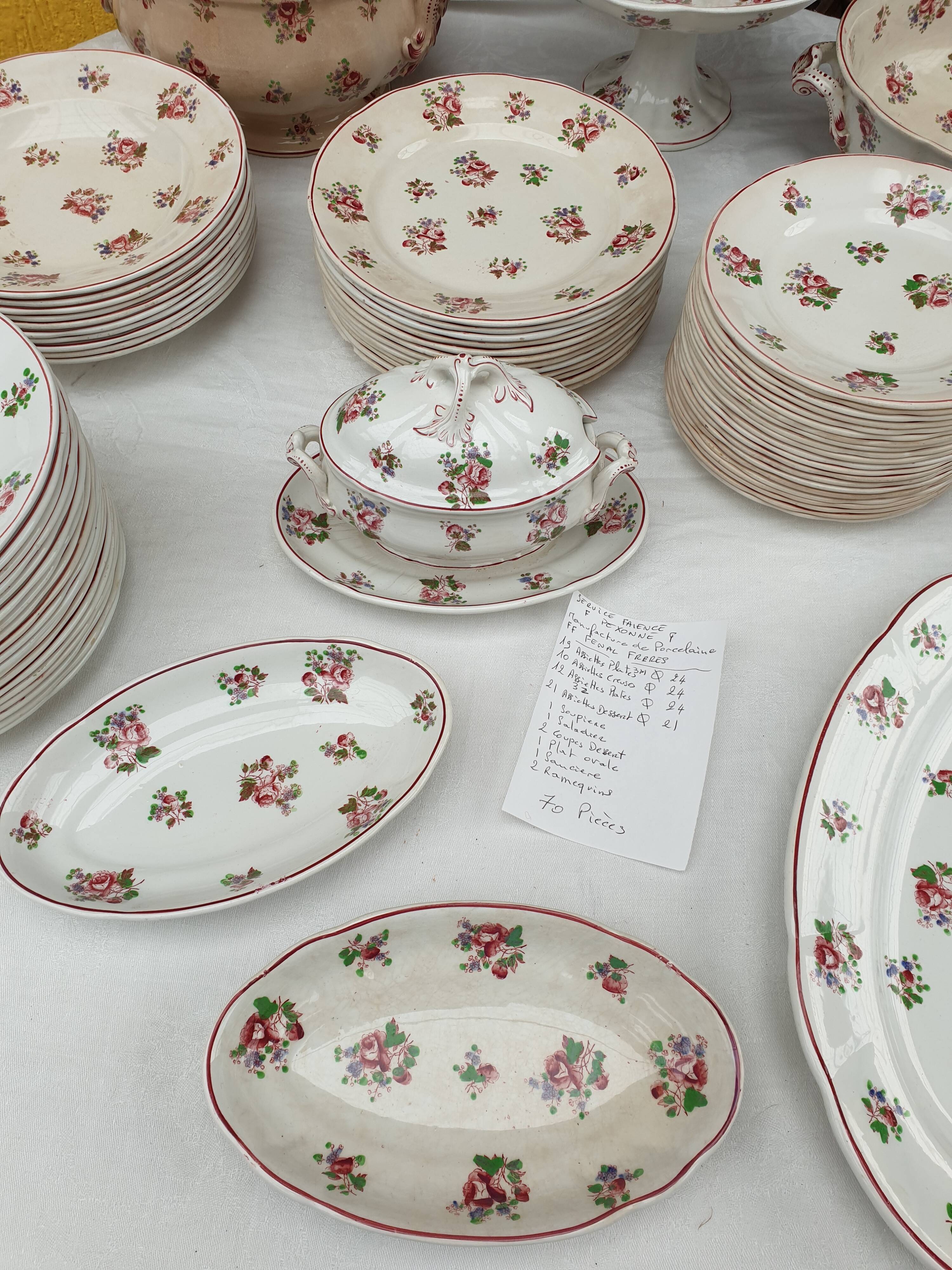 PLATES AND DISHES EARTHENWARE FF PEXONNE