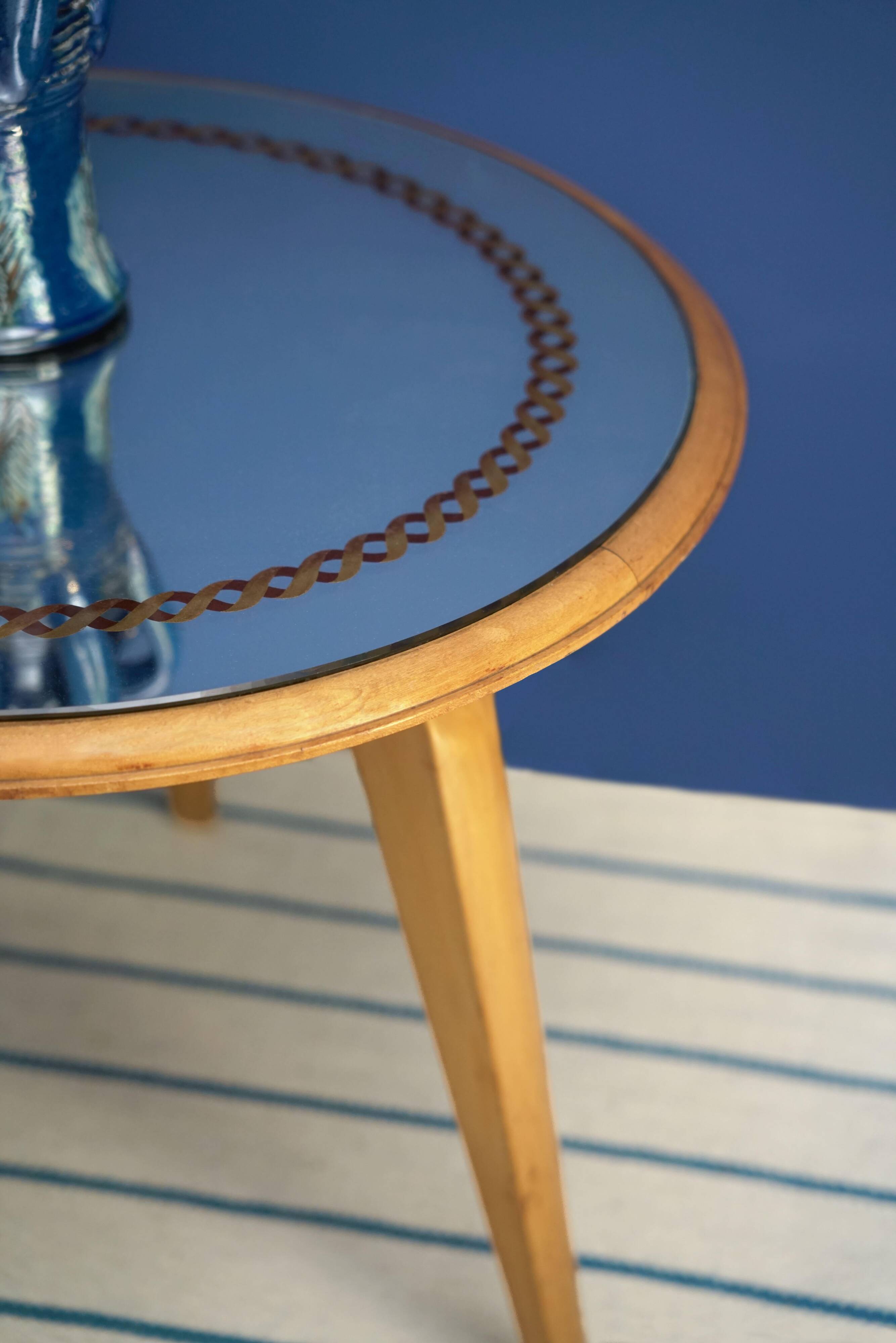 Maison Jansen Table by Gueridon with Mirror