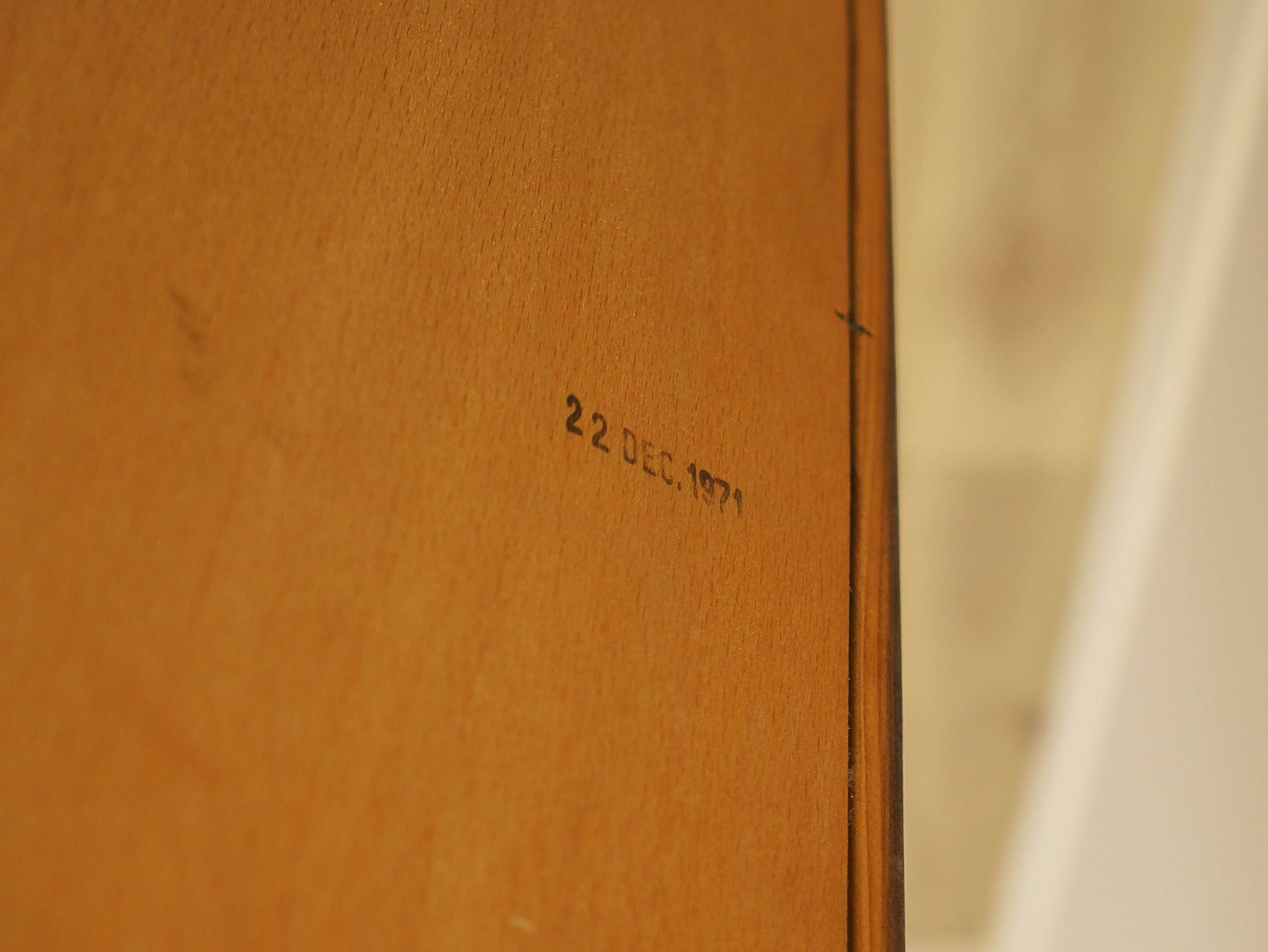 Walnut bookcase, Danish design, 1970s, designer: Johannes Sorth