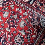 Handmade vintage Persian Hamadan rug 132cm x 196cm, 1950s