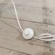 Chrome floor lamp with 3 branches