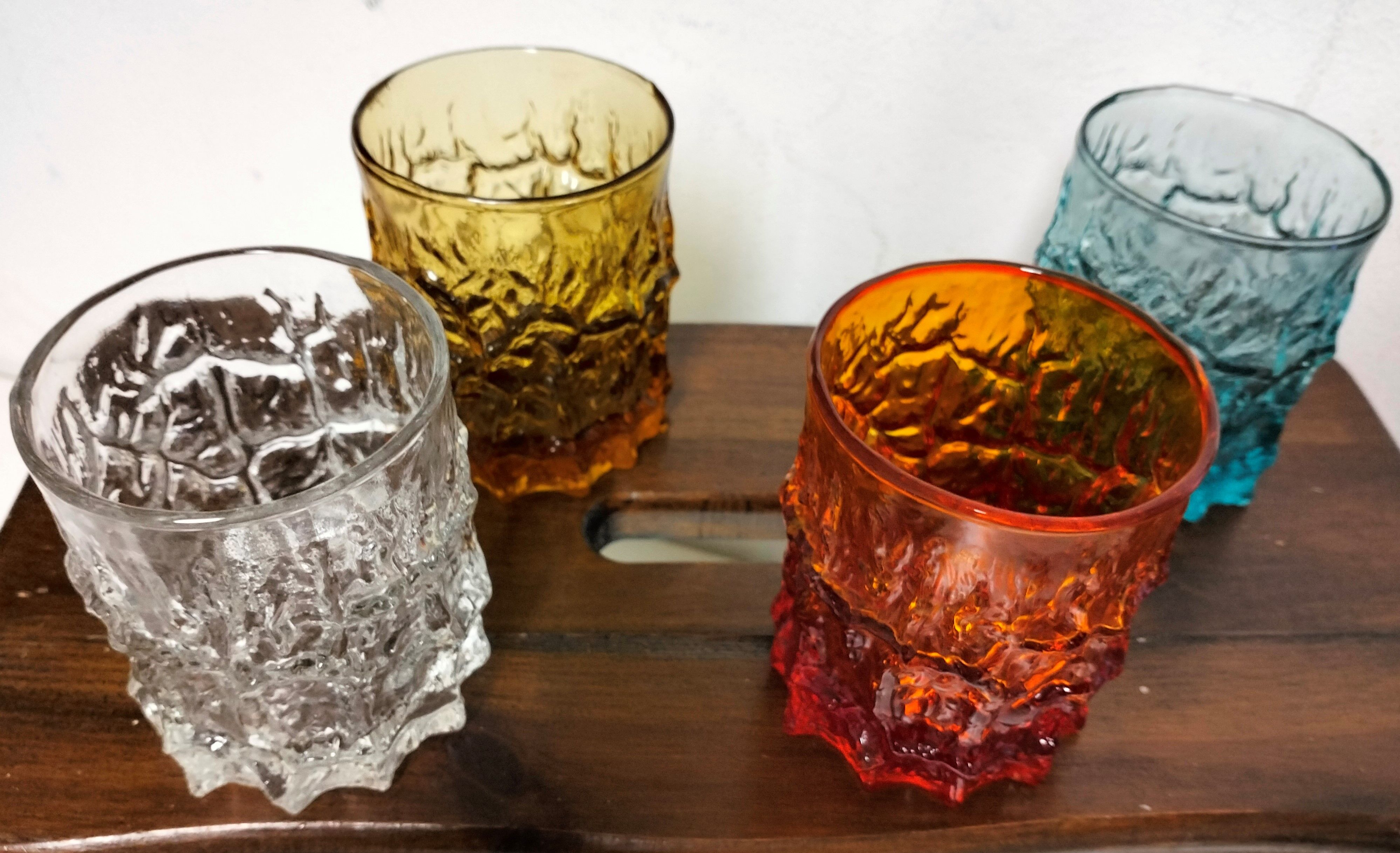 4 orangeade glasses