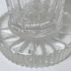 Chiseled glass vase
