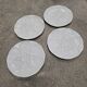 Set of 4 vintage Limoges porcelain oyster plates from France