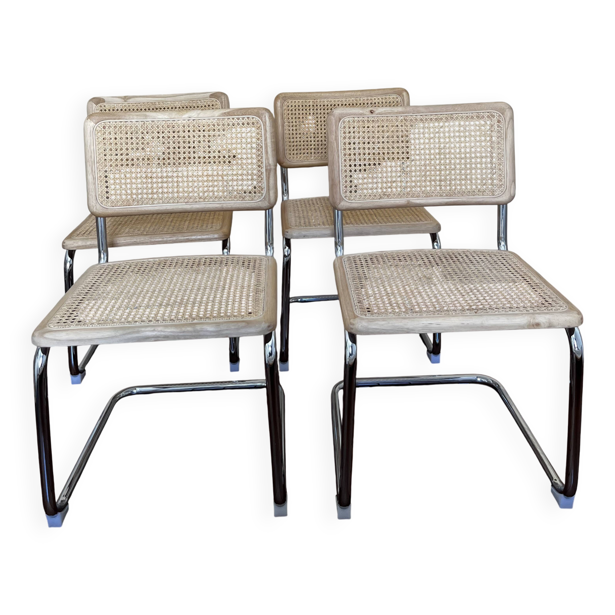 Chaises inspirations B32 Marcel Breuer cannage
