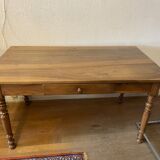 Walnut kitchen table with drawers