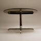 Table à manger à plateau en verre fumé - c. 1970 - Roche Bobois