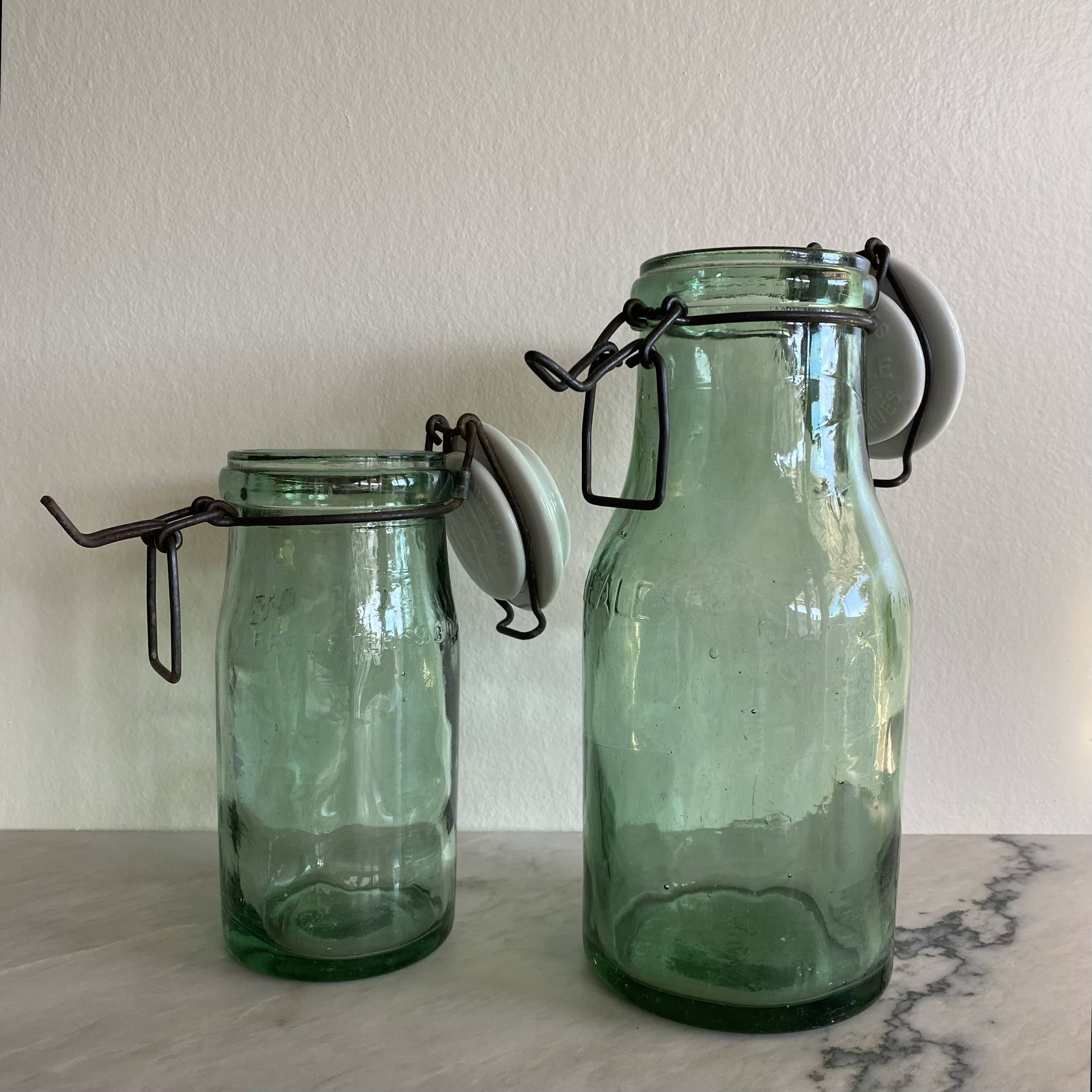 L’Idéale ceramic jar x2