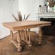 Henri II mid-table in solid walnut – Custom finish