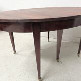 Louis XVI style bandeau table with 6 XIX century tapered legs.