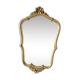 Rocaille mirror Louis XV style gilded with vintage gold leaf