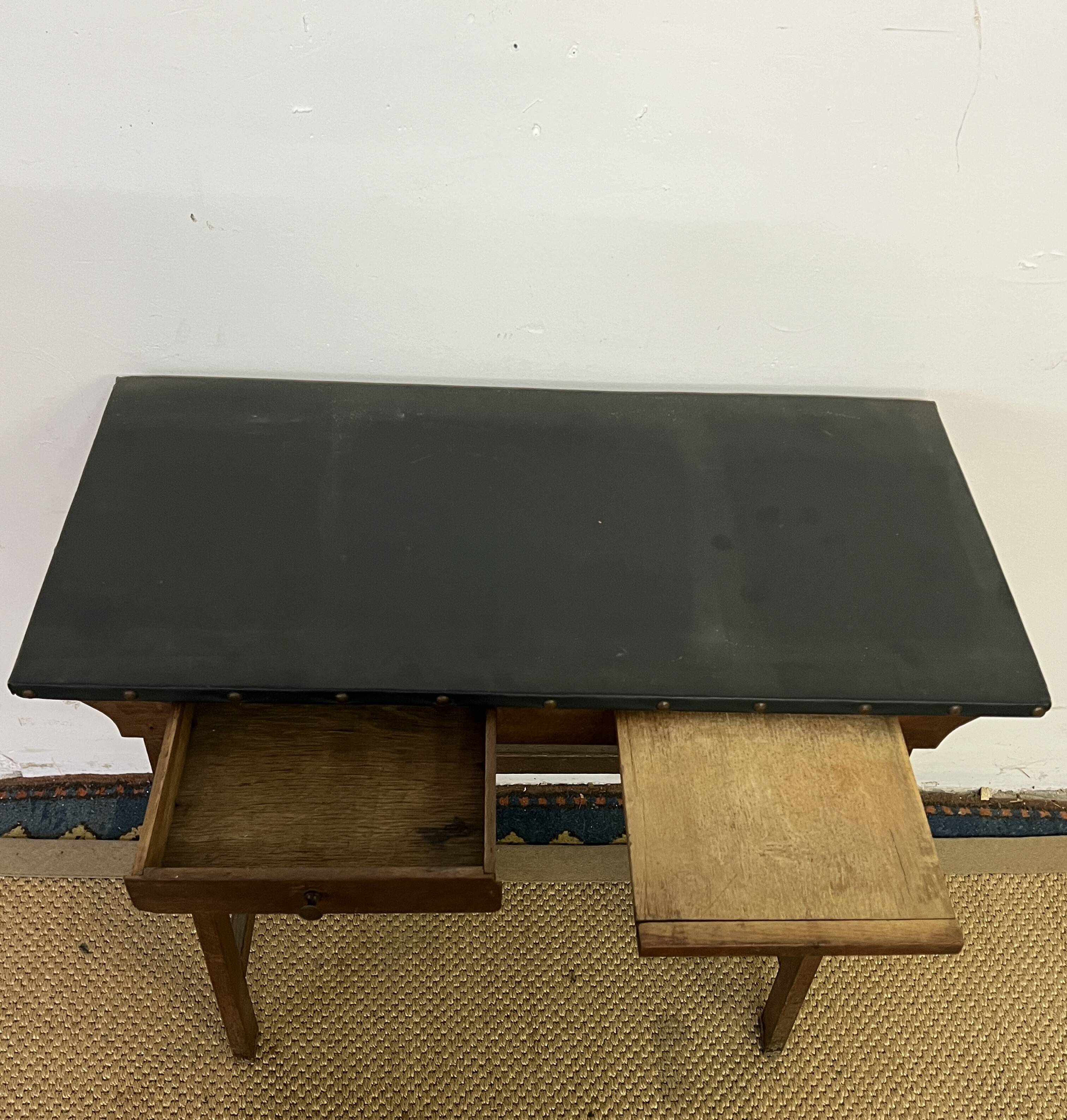 Petit bureau / table console en bois vintage