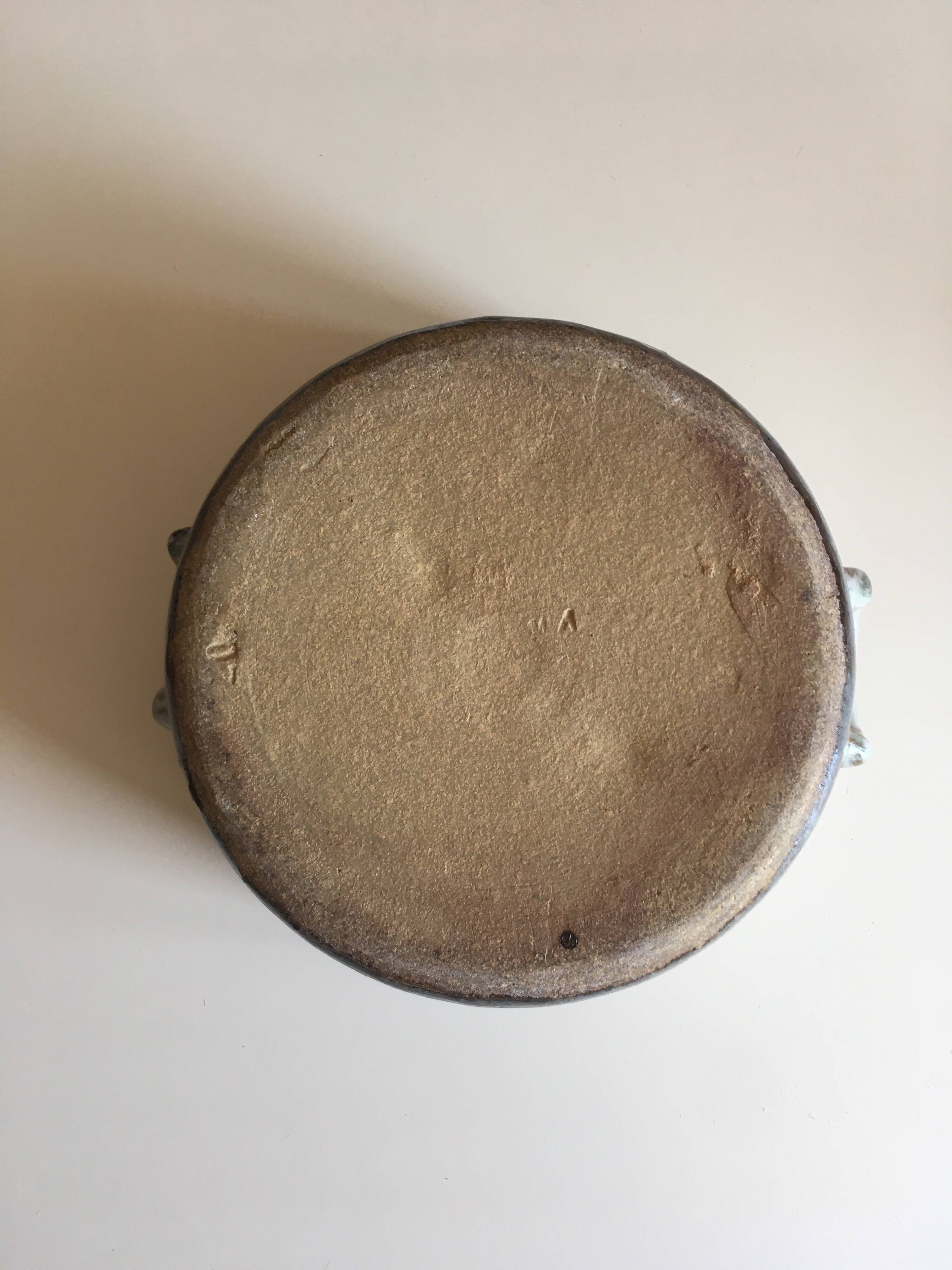Berry stoneware casserole – Vallée Noire artisanal pottery – numbered