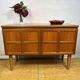 Mid-Century Retro Vintage Teak Sideboard by Nathan 1960s  Square Design • T