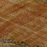 ONE-OF-A-KIND TURKISH HANDWOVEN VINTAGE RUG - RUSTIC VINTAGE CHARM 210X 124