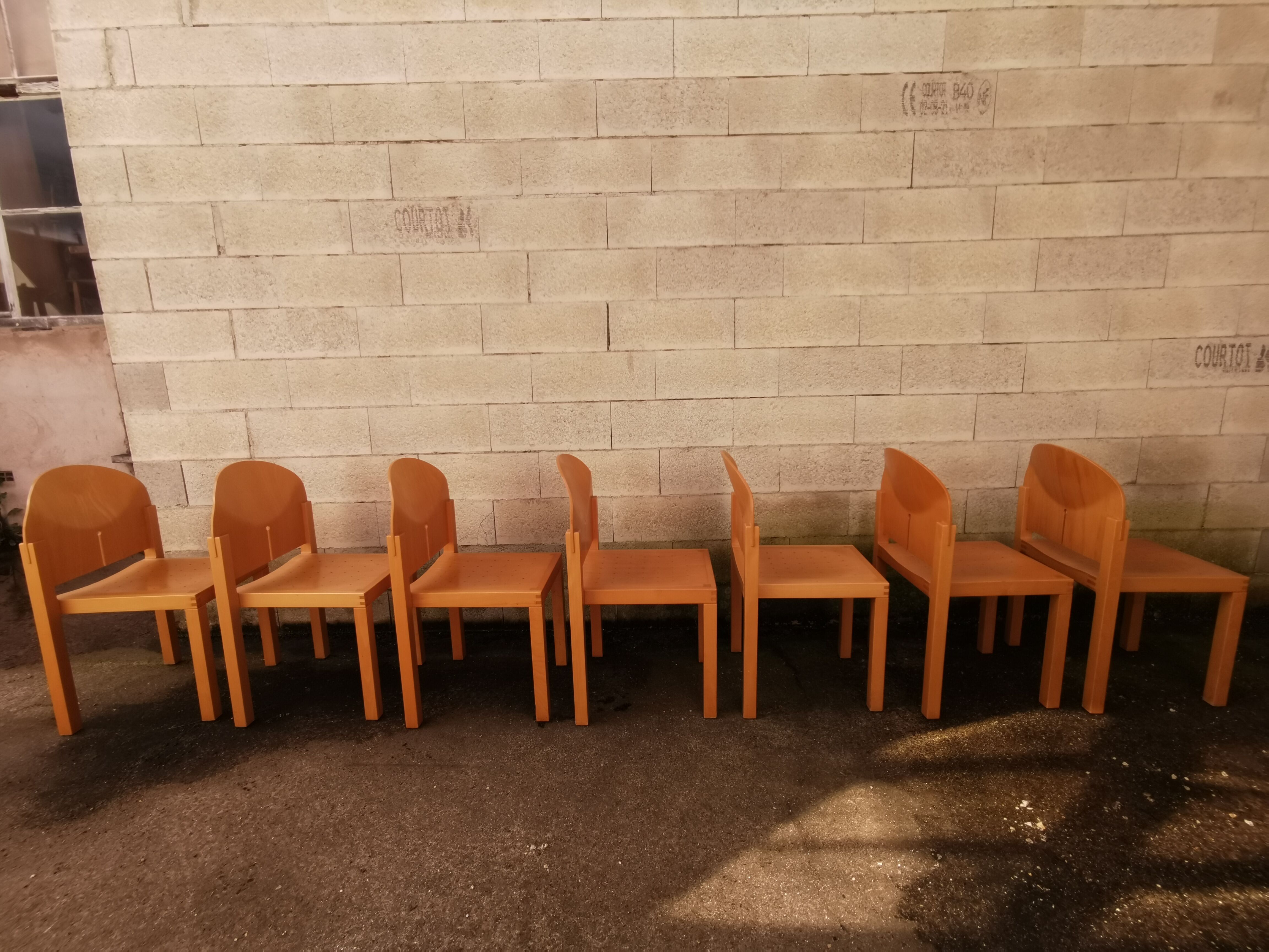 Eclipse Birch Chairs by Brayton International