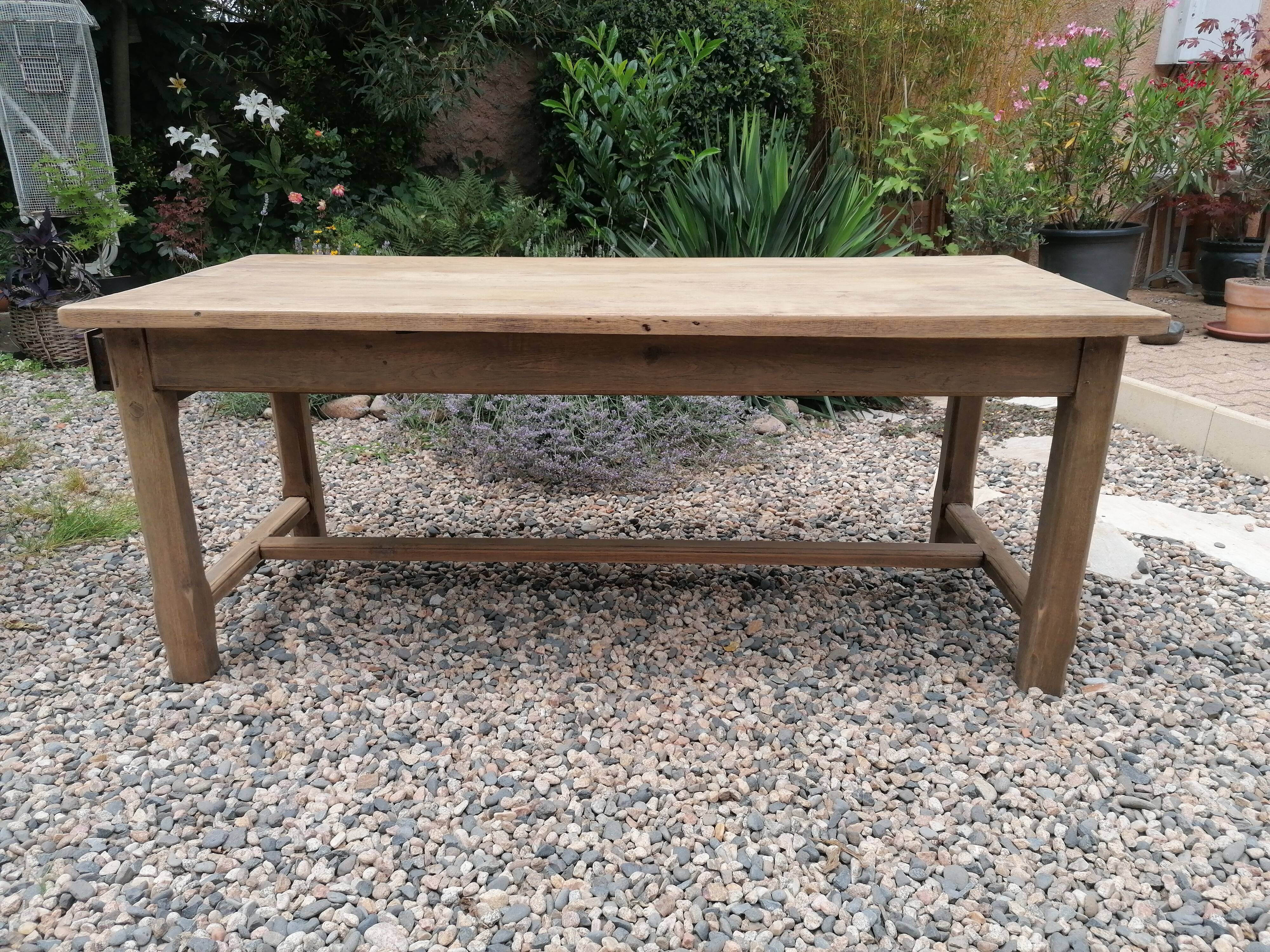 Farm table in oak