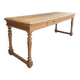 Farm table with turned legs in oak (renovated)
