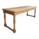 Farm table with turned legs in oak (renovated)