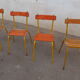 Set de 4 chaises de terrasse bistrot Champigneulles
