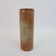 Brown ceramic tube vase signed Roger Jacques under the base