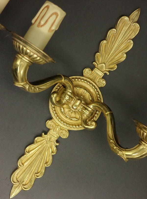 Pair of wall lights, Empire style