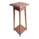 Sellette table appoint bois pieds compas vintage
