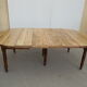 Table 6 legs, solid wood with 4 extensions