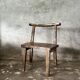Large old teak chair or armchair H84 L60