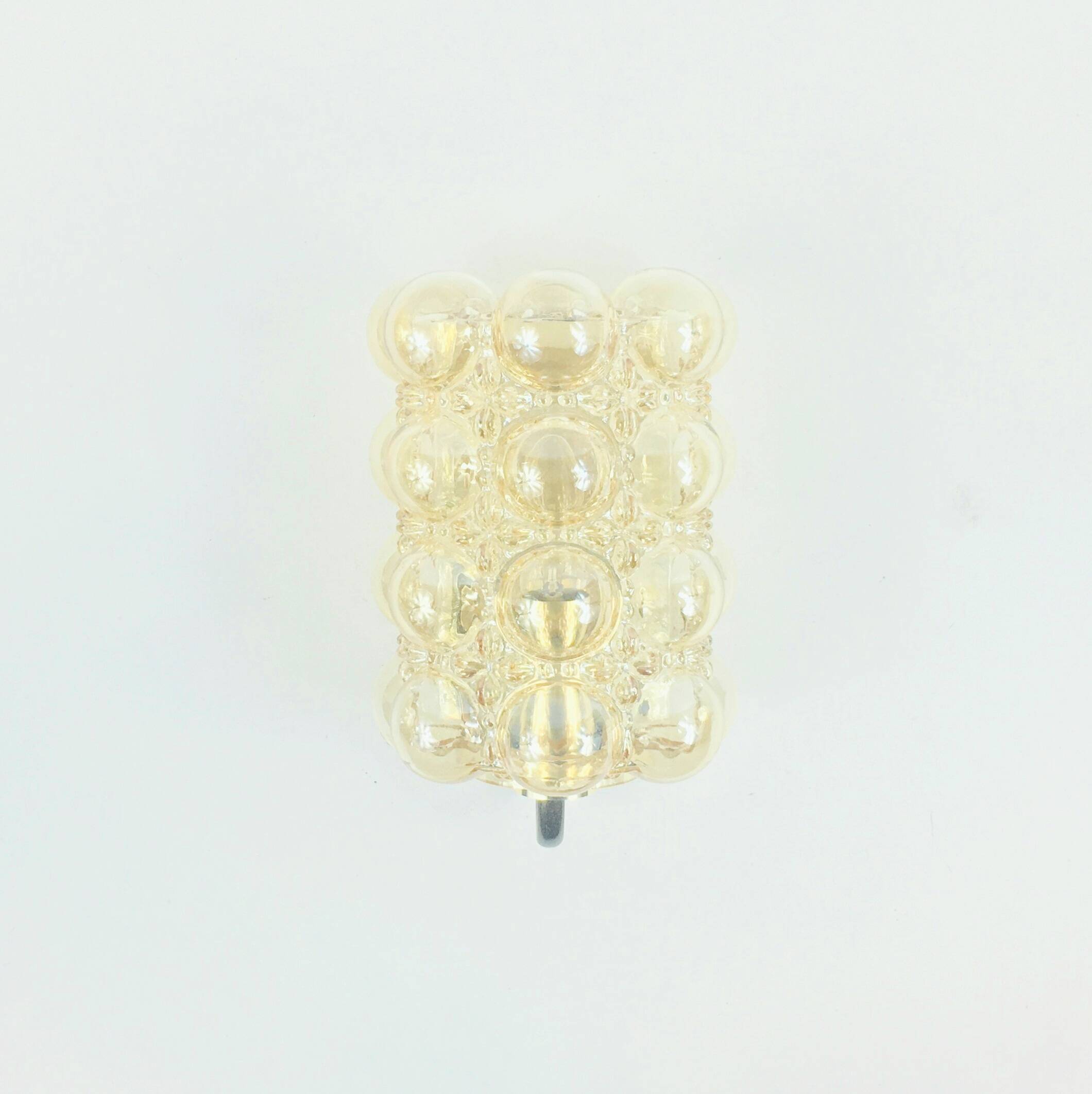 Mid-Century Bubble Glass Wall Light by Helena Tynell for Limburg, 1960s
