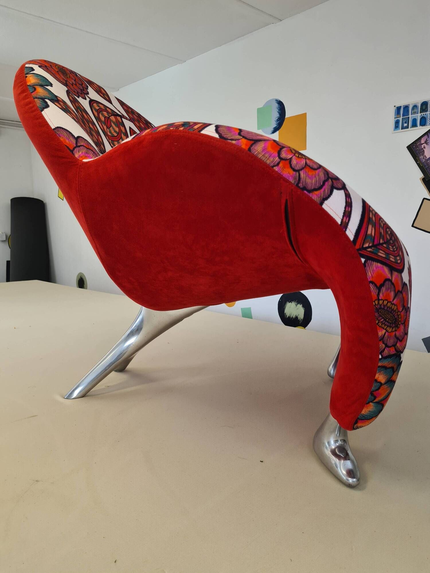 Leolux armchair model Pallone restored, unique piece.