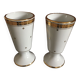 Pair of mazagrans in Limoges porcelain