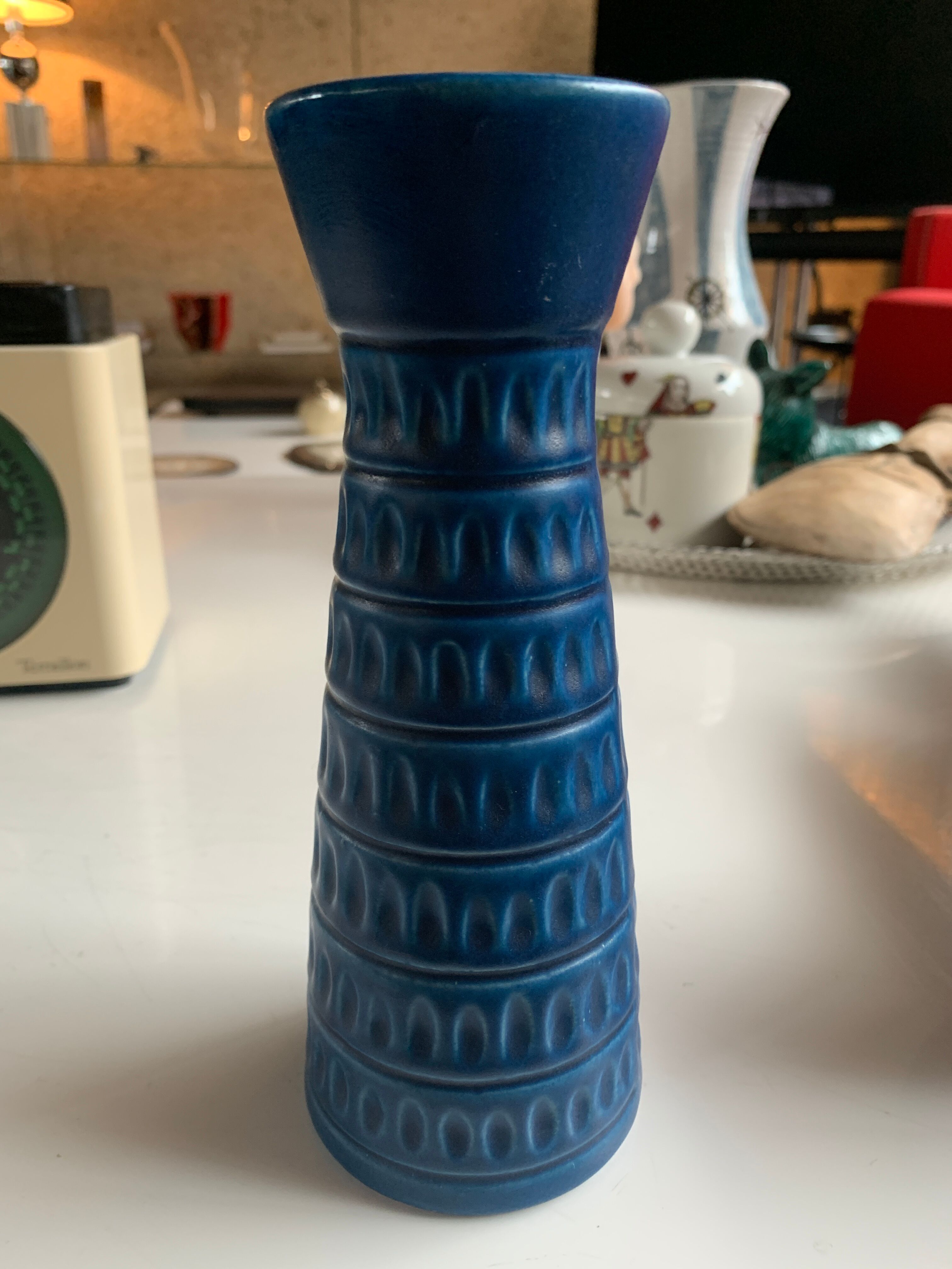Vase Jasba West germany blue