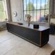 Two-sided counter sliding doors oak XXL 4m enfilade