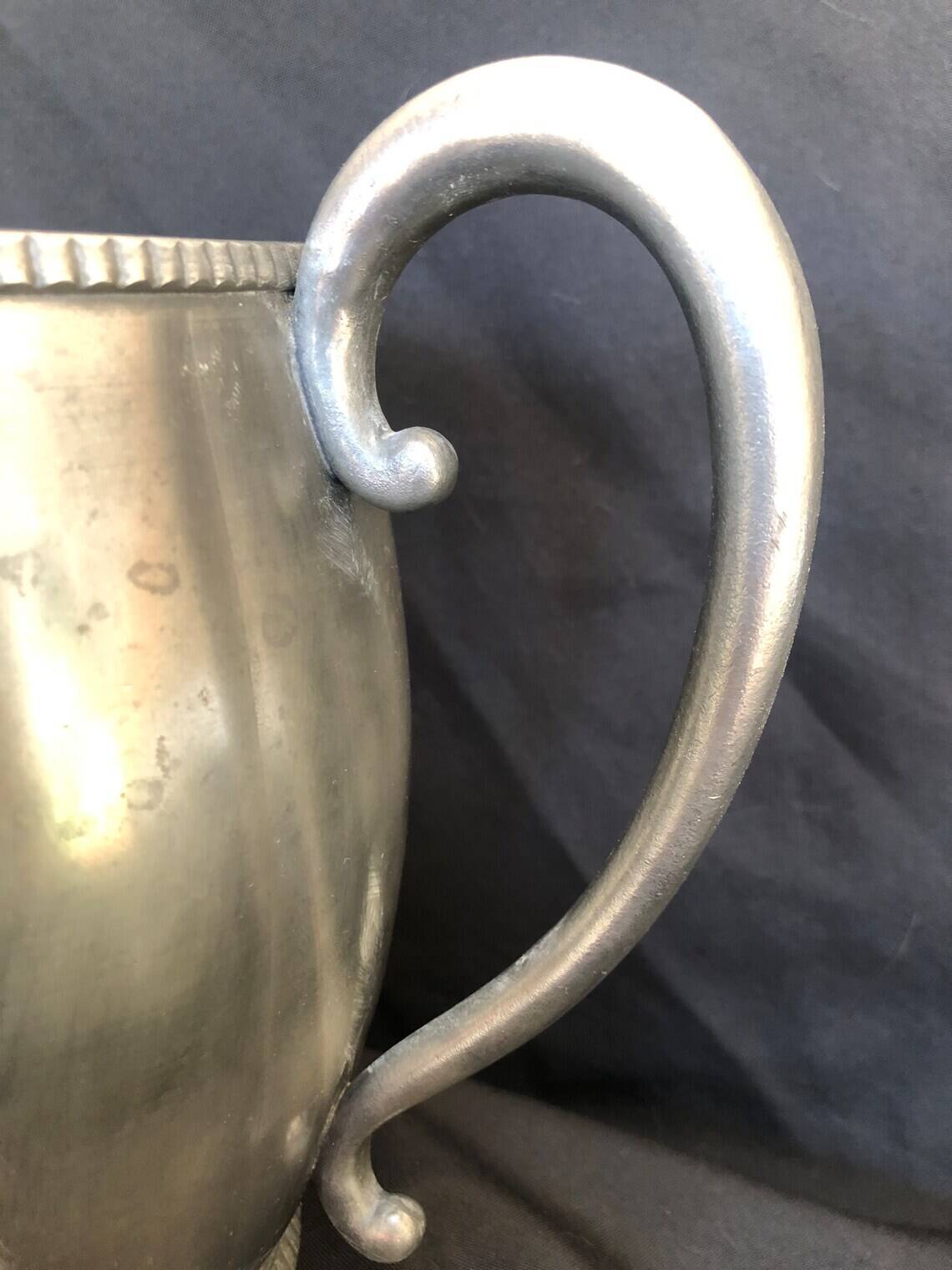 1 liter pewter pitcher, mid-20th century work