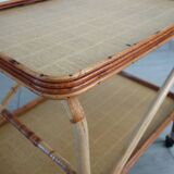 Rattan bar trolley from the 60s