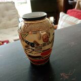 Vase asian porcelain pattern 10 cm high