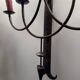 Grande applique fer forgé style gothique années 60