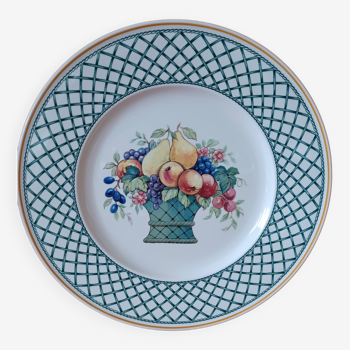6 Villeroy and Boch Plates, Basket, diameter 26.5 cm