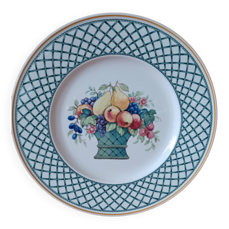 6 Villeroy and Boch Plates, Basket, diameter 26.5 cm