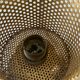 Perforated metal night light.