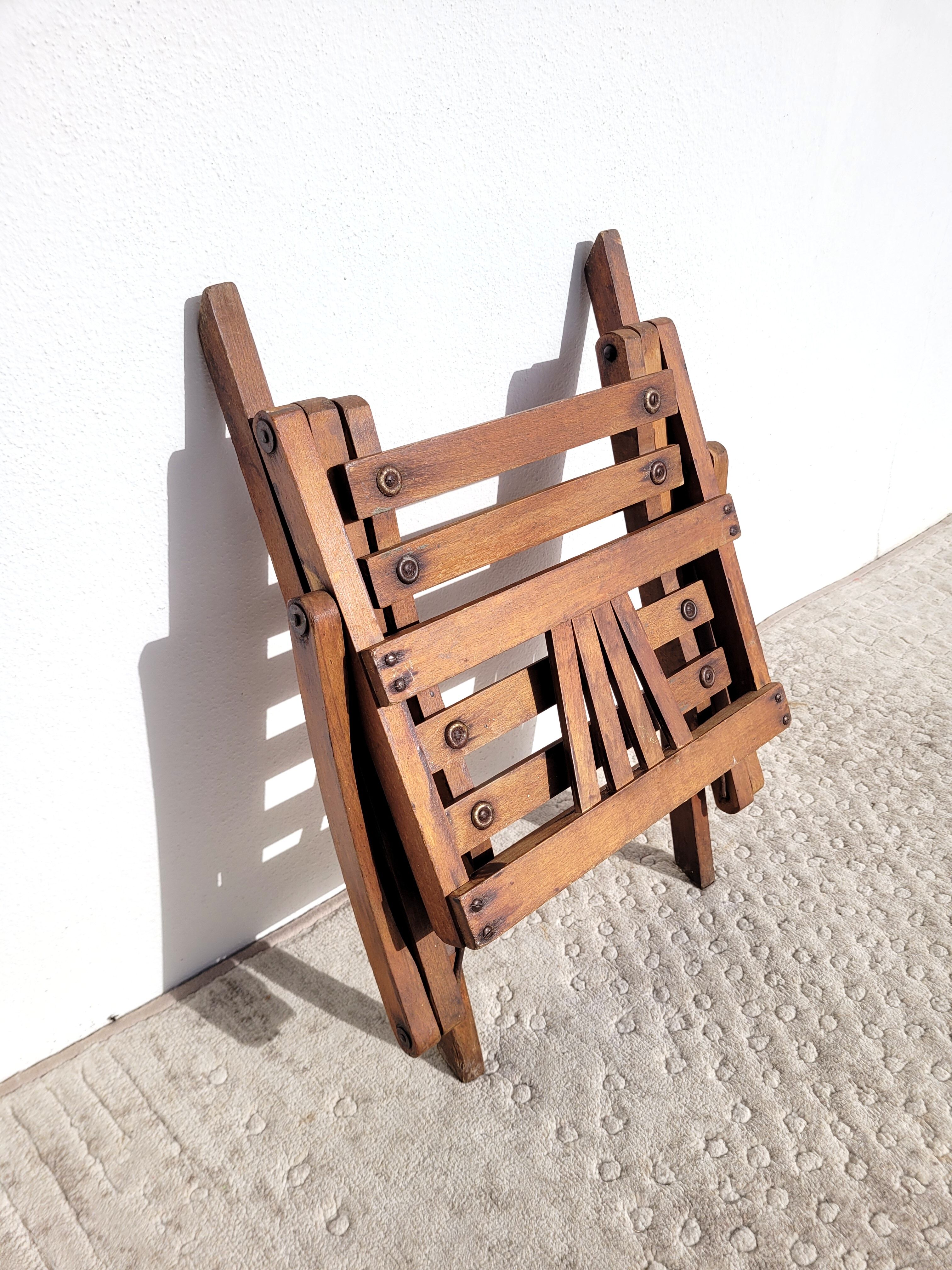 Folding wooden children's chair 1940