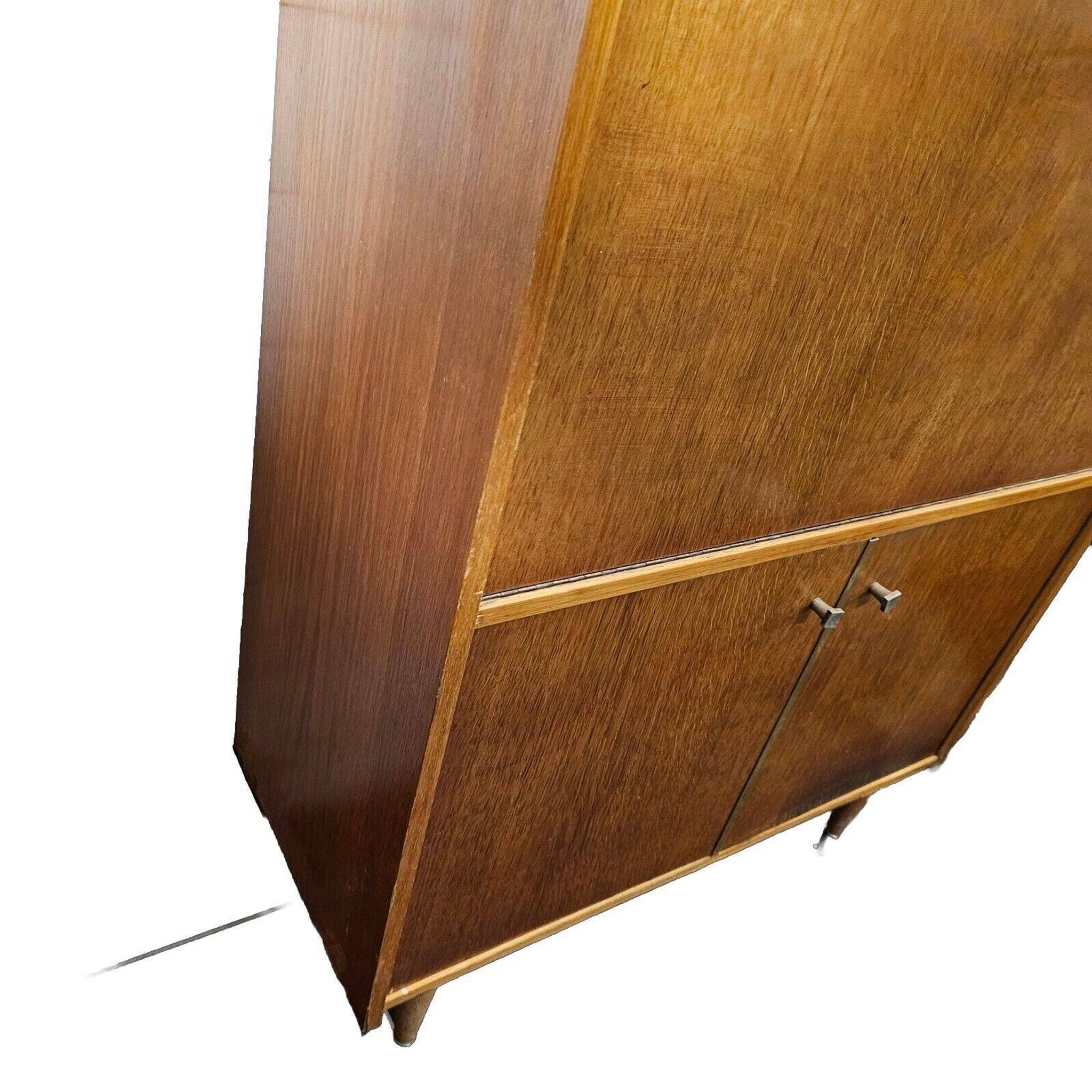 vintage oak secretary desk