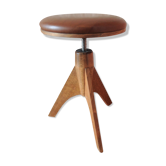 Vintage tripod foot piano stool 60s-70s