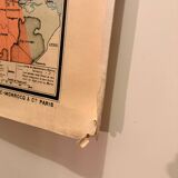 Vintage geography map of Morocco by Vidal Lablache.