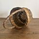Vintage woven wicker basket, 1950s